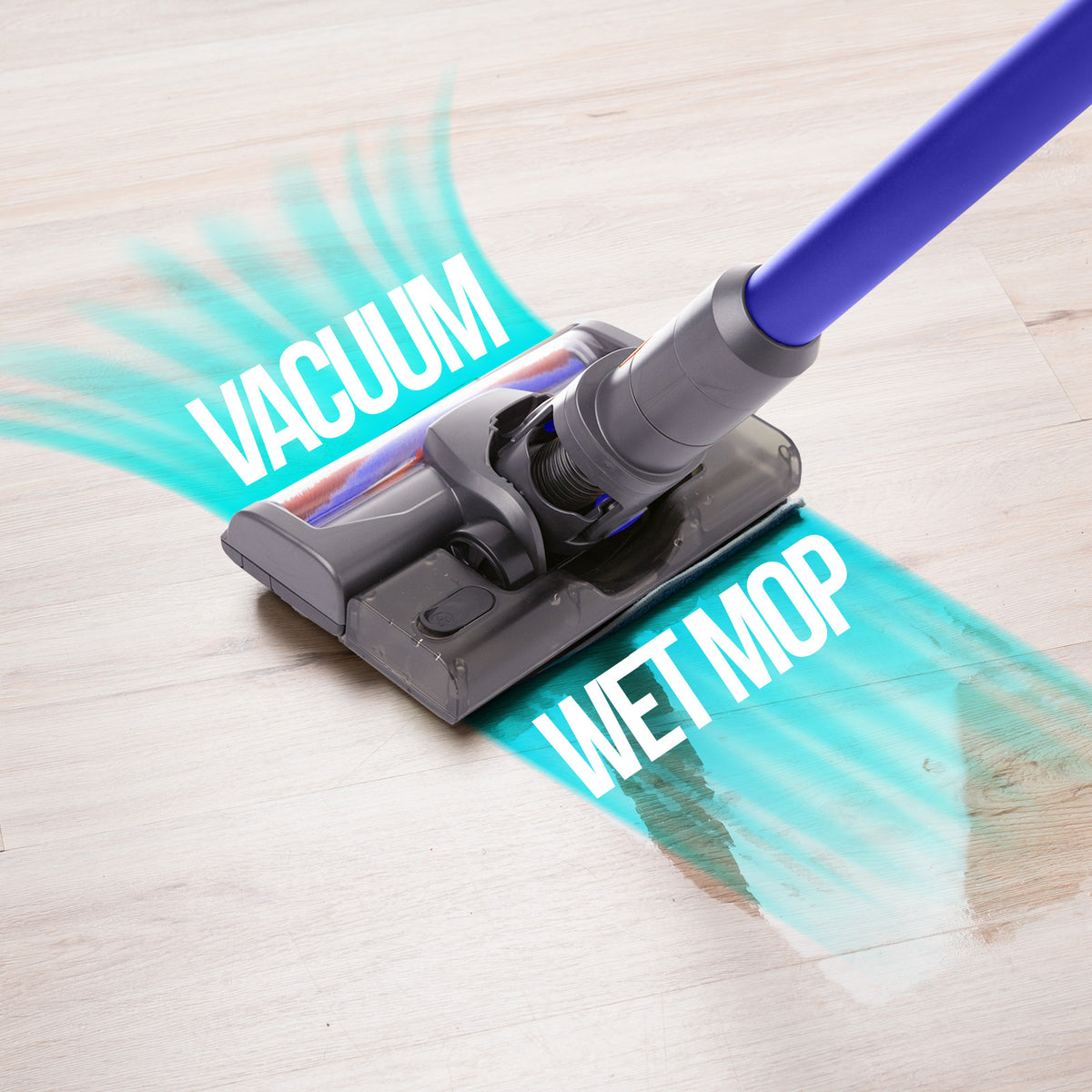 MyGenie H20 PRO Wet Mop 2-IN-1 Cordless Stick Vacuum Cleaner | Handheld Recharge | Blue