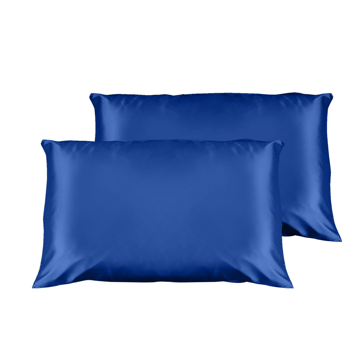 Casa Decor Luxury Satin Pillowcase | Twin Pack | Size | Gift Box | Luxury | Navy Blue