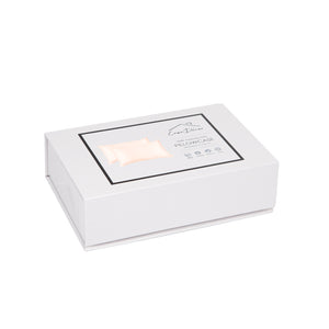 Casa Decor Luxury Satin Pillowcase | Twin Pack | Size | Gift Box | Luxury | Champagne Pink