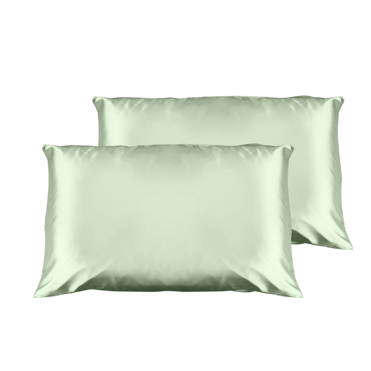 Casa Decor Luxury Satin Pillowcase | Twin Pack | Size | Gift Box | Luxury | Sage Green
