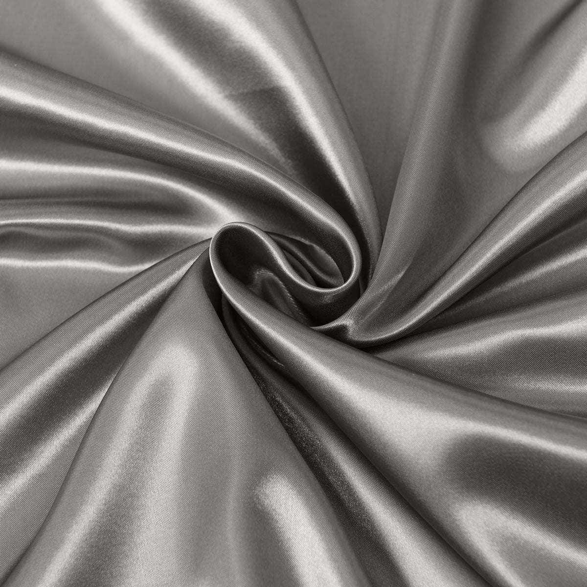 Satin Sheet Set | 3 Piece Fitted Sheet & Pillowcase | Soft | Queen | Charcoal