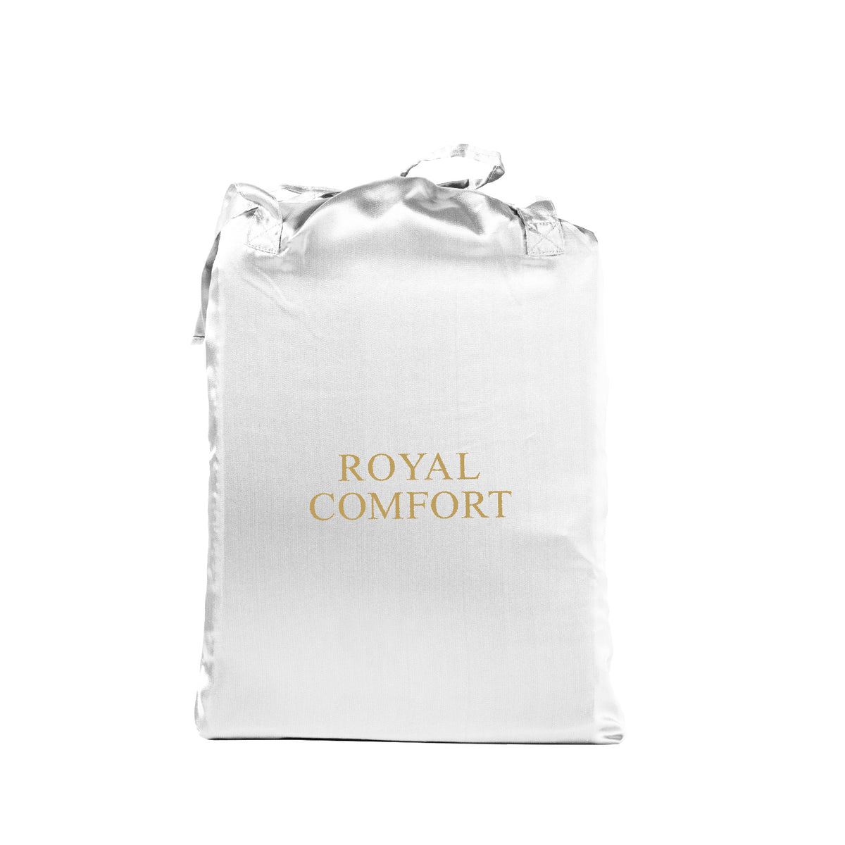 Satin Sheet Set | 3 Piece Fitted Sheet & Pillowcase | Soft | King | White