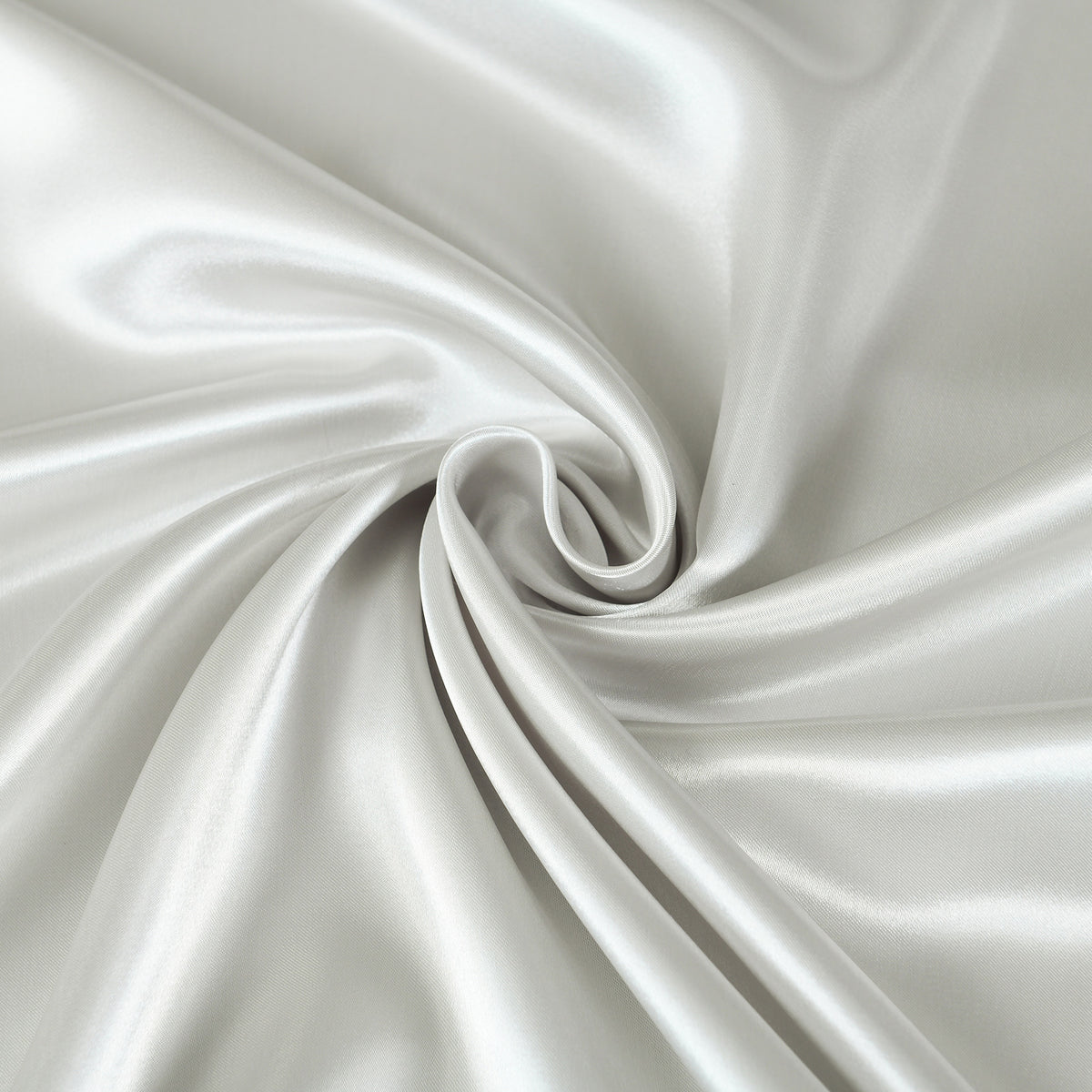 Satin Sheet Set | 3 Piece Fitted Sheet & Pillowcase | Soft | King | Silver