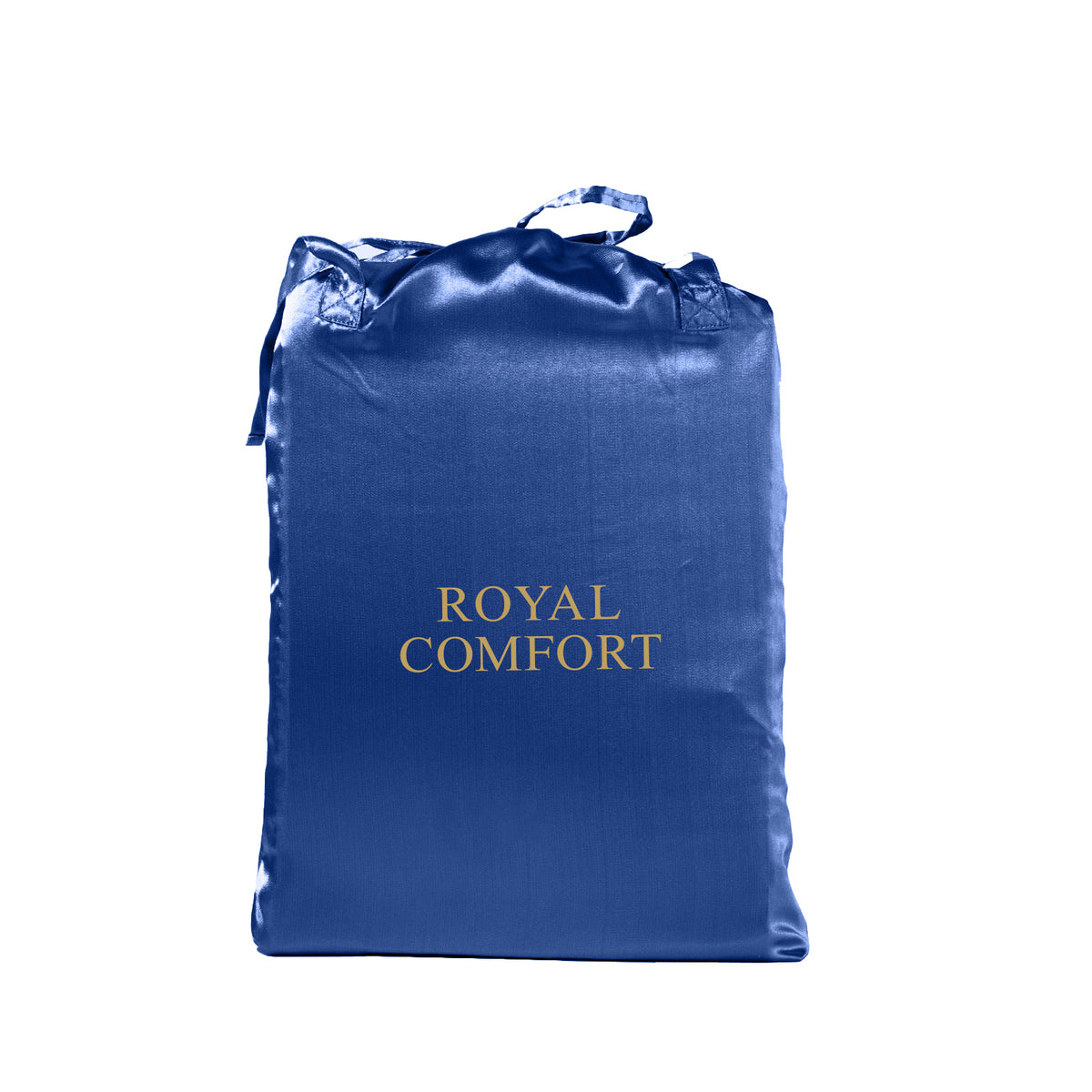 Satin Sheet Set | 3 Piece Fitted Sheet & Pillowcase | Soft | King | Navy Blue