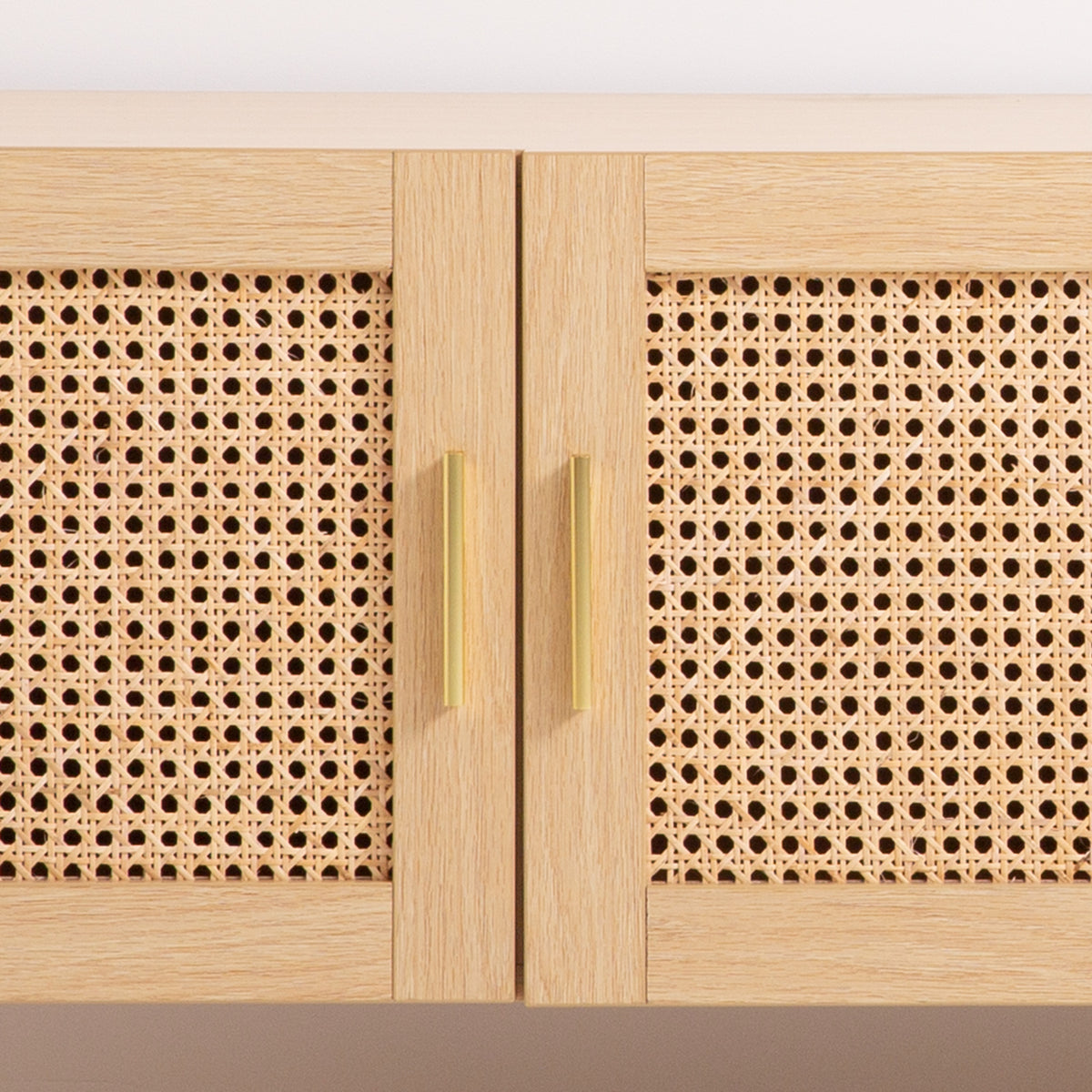 Casa Decor Santiago Rattan Entertainment Unit | TV Stand Cabinet | Storage | Oak