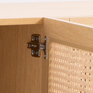 Casa Decor Santiago Rattan Entertainment Unit | TV Stand Cabinet | Storage | Oak