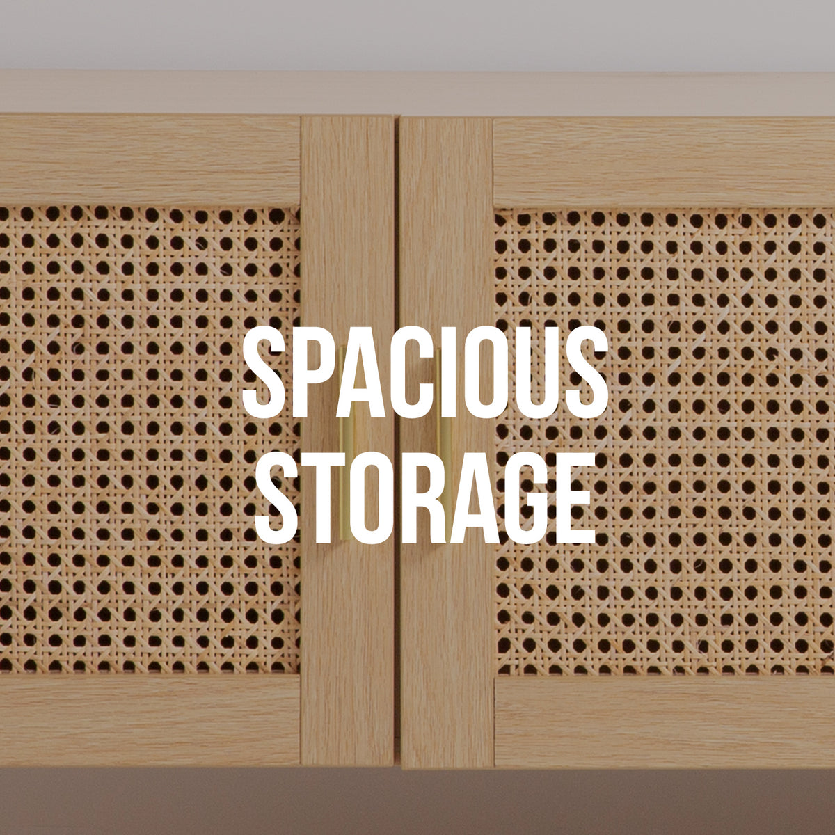 Casa Decor Santiago Rattan Entertainment Unit | TV Stand Cabinet | Storage | Oak