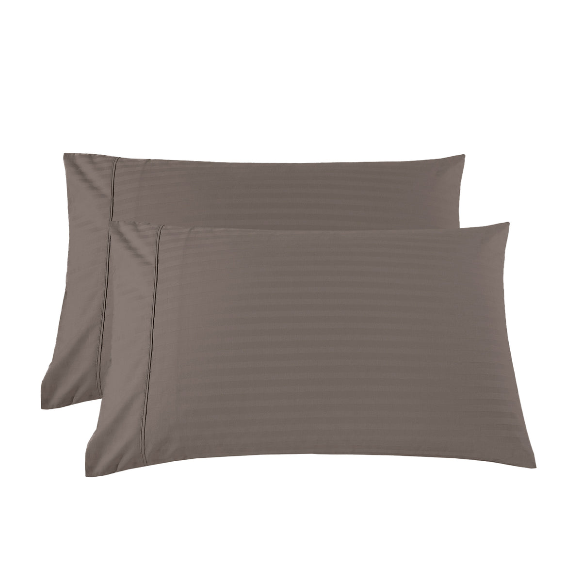 Kensington 1200 Thread Count 100% Cotton Stripe Quilt Cover Set | King | Charcoal