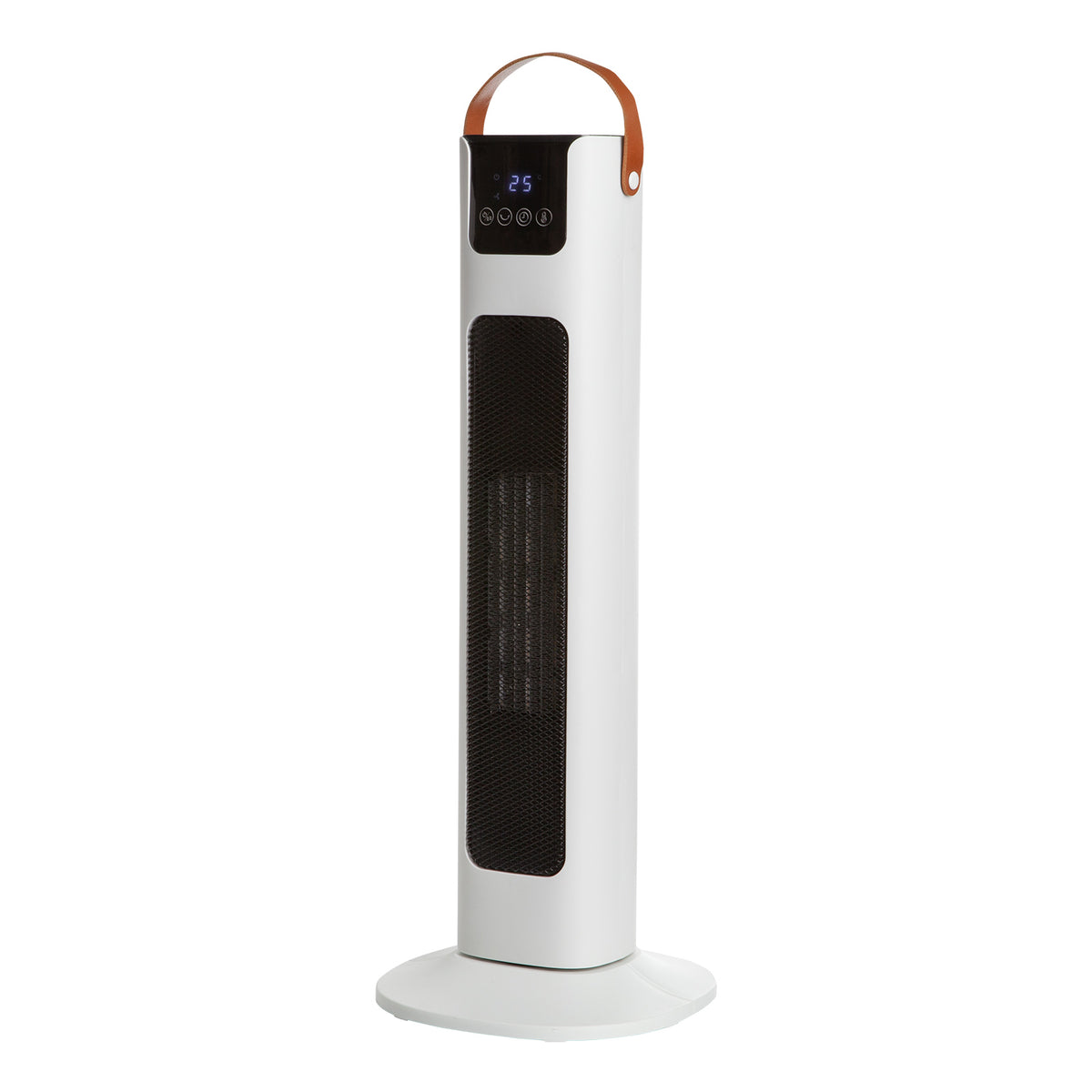 Pursonic Electric Ceramic Tower Heater | Oscillating | Remote Control | Portable | White