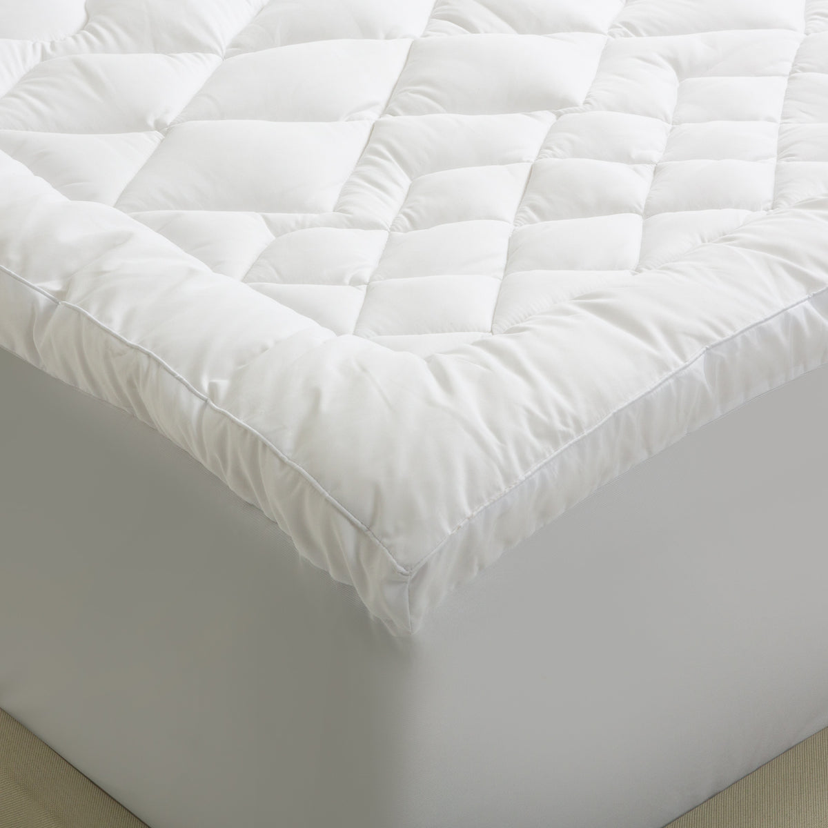 1200GSM Deluxe 7-Zone Mattress Topper | Luxury Gusset | Breathable | Double | White