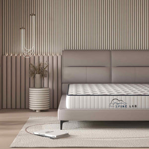 Spine-Lab Mattress | 5 Zone | 21cm Medium Firm Foam Bonnell Spring | King Single | White