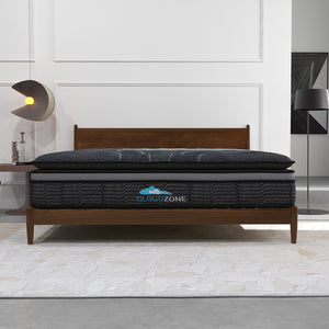 Cloud Zone Double Layer Euro Top Pocket Spring Mattress | Plush Medium Firm | 34cm | Queen