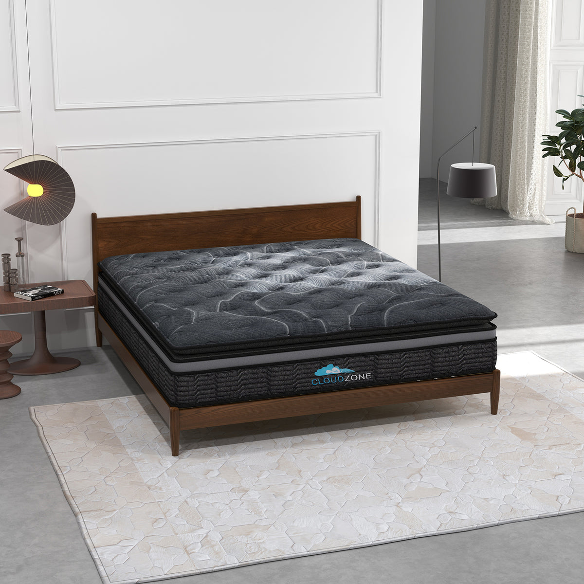 Cloud Zone Double Layer Euro Top Pocket Spring Mattress | Plush Medium Firm | 34cm | Queen