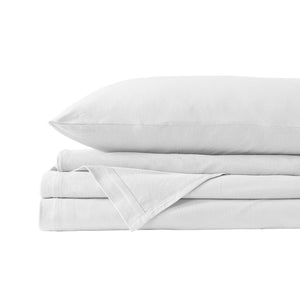 100% Jersey Cotton Quilt Cover Set | Ultra Soft Bedding | Luxurious | King | White
