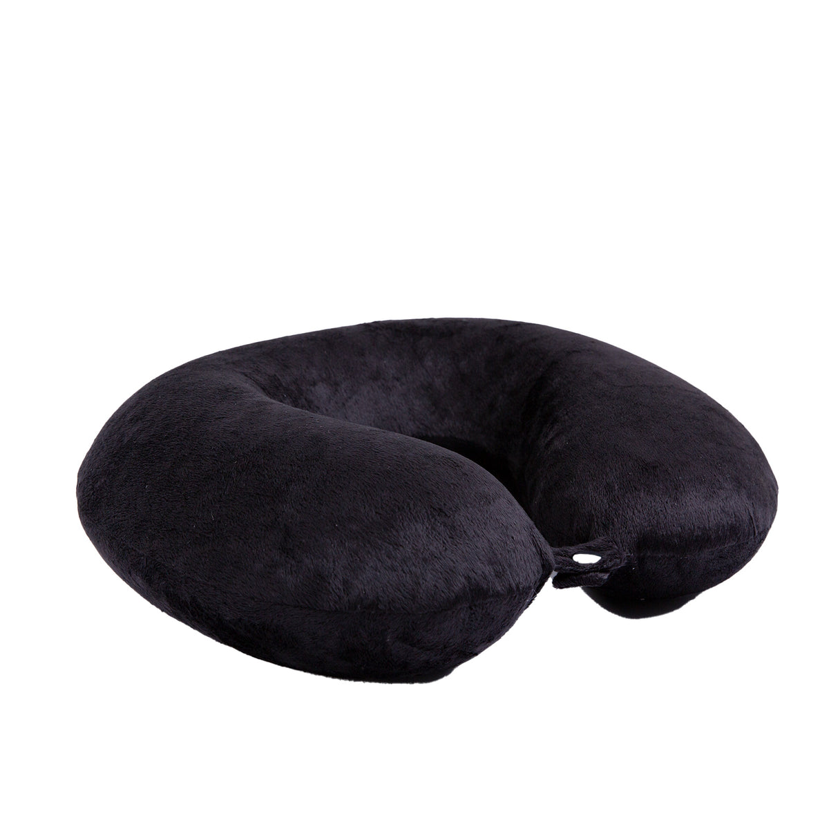 Decor Memory Foam Travel Neck Pillow | Clip Cushion Support | Soft | Black