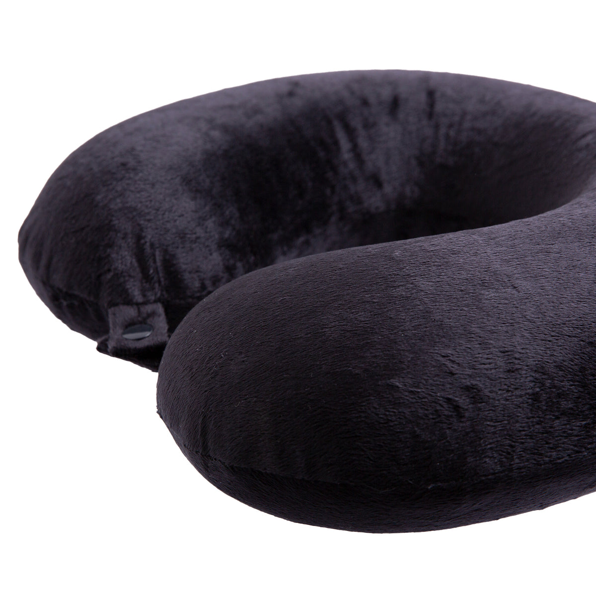 Decor Memory Foam Travel Neck Pillow | Clip Cushion Support | Soft | Black