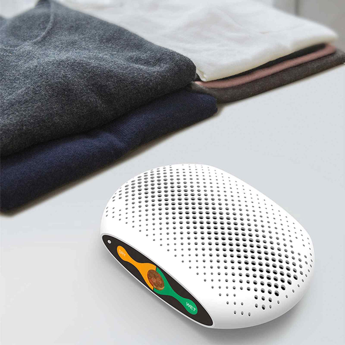 MyGenie Compact Reusable Dehumidifier | Moisture Extractor | Compact & Portable | White