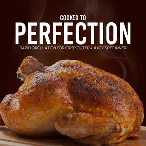 Kitchen Couture 10 Litre Compact Air Fryer Oven | Oil-Free Cooking | Silver