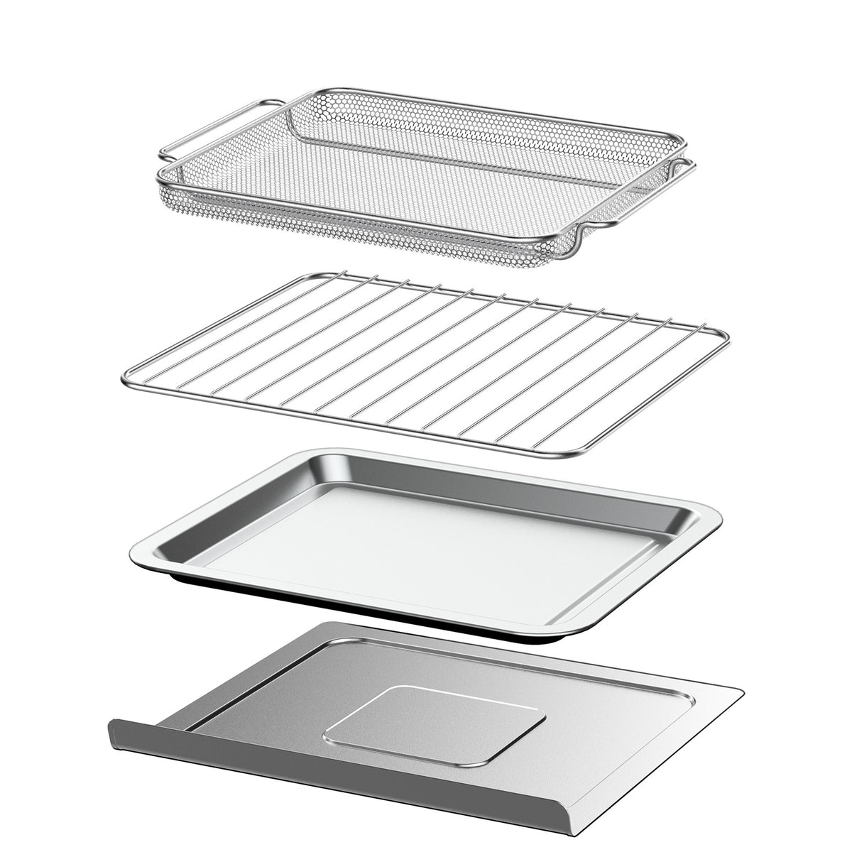 Kitchen Couture 10 Litre Compact Air Fryer Oven | Oil-Free Cooking | Silver