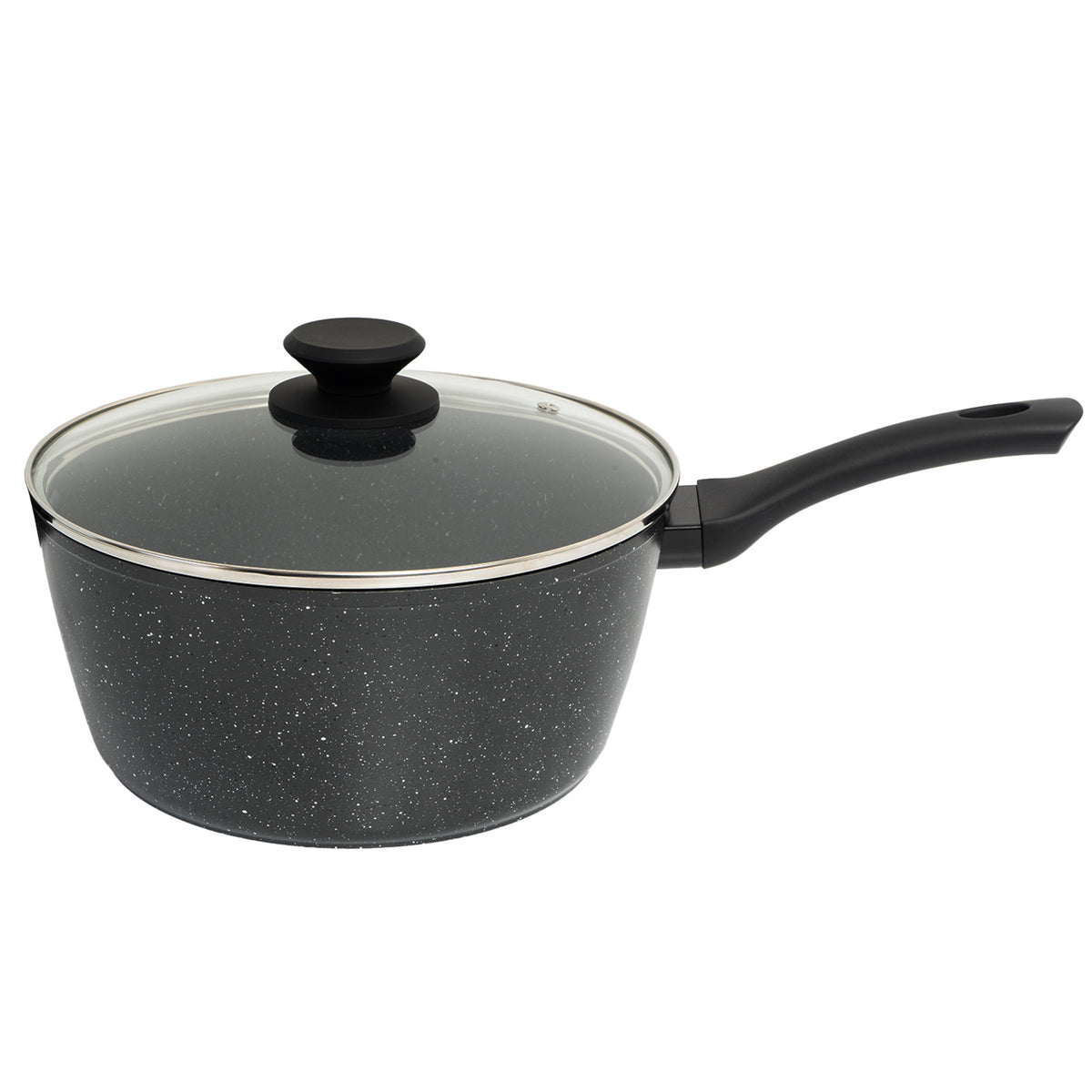 Stone Chef | Forged Saucepan with Lid | Black | 20cm