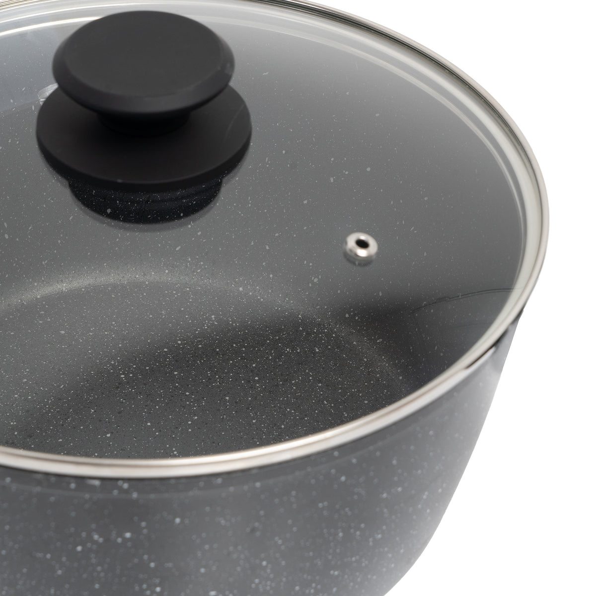 Stone Chef | Forged Saucepan with Lid | Black | 20cm