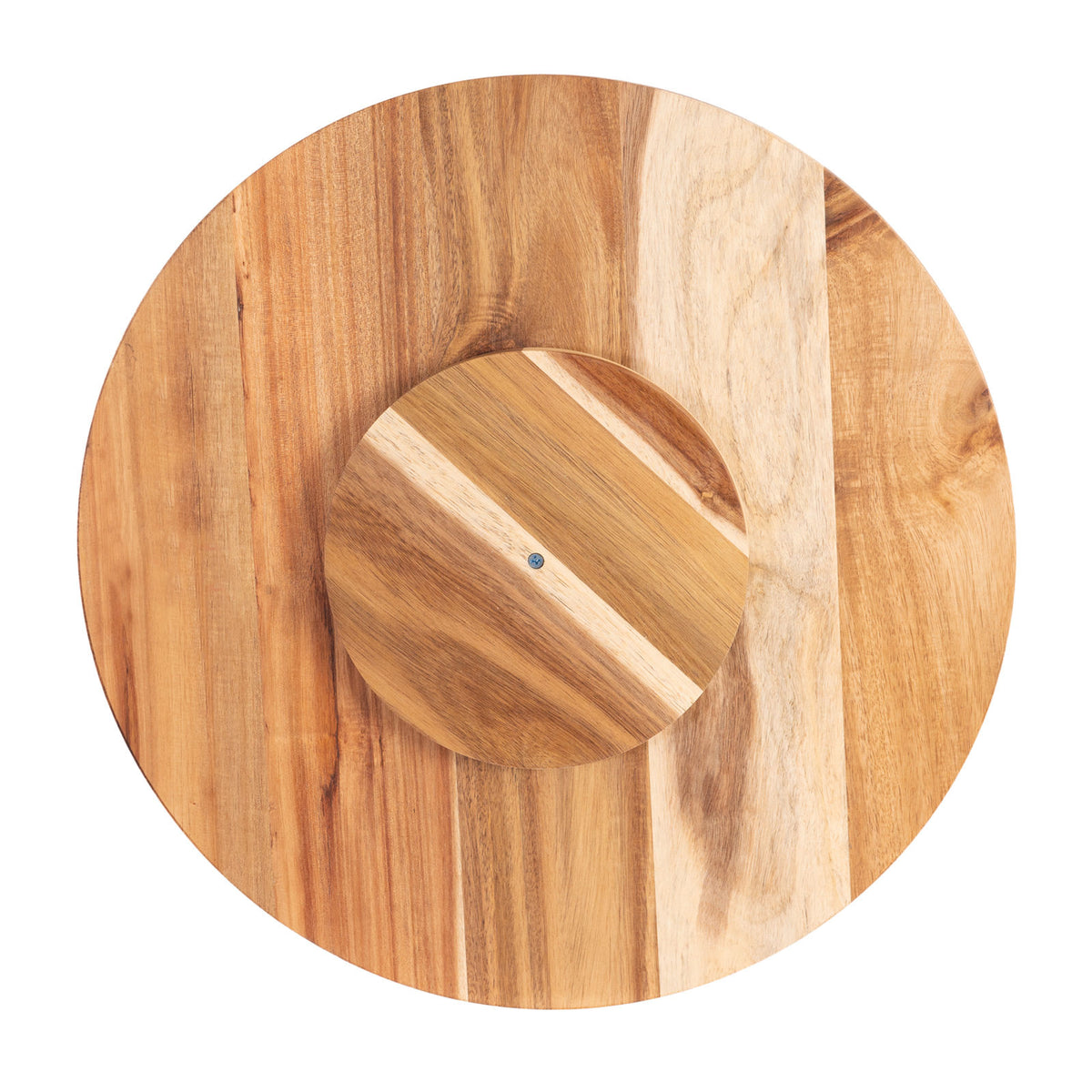 Bread and Butter 18 Inch Wooden Lazy Susan Tray | Wood Snowflake