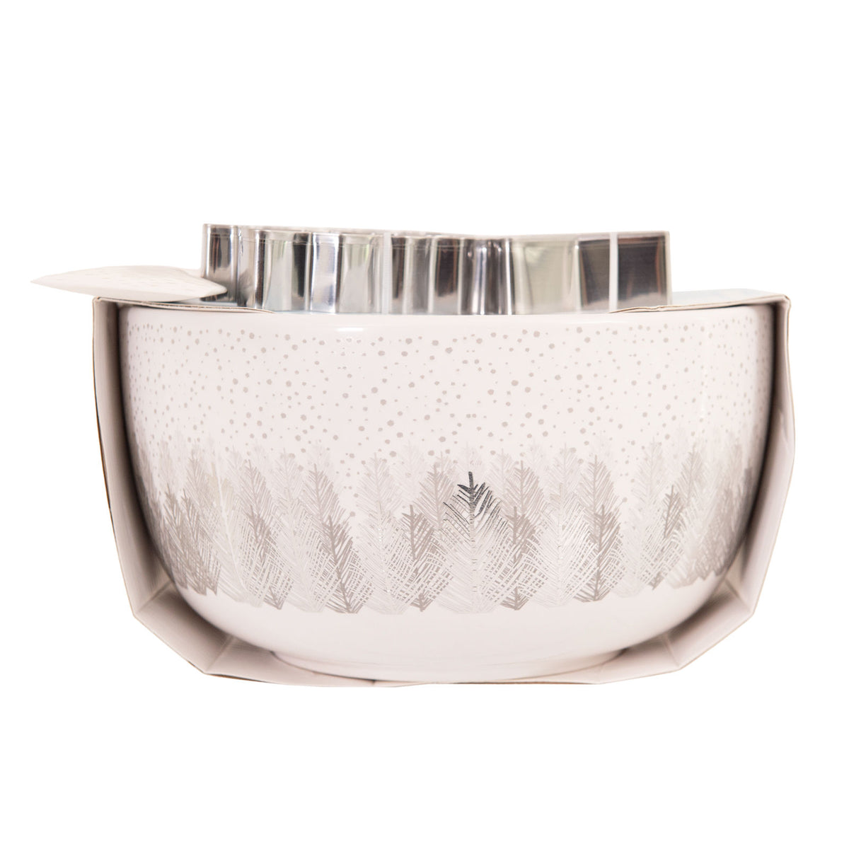 Bread and Butter Electroplate Tree Mini Mix Bowl Set | Silver