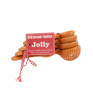 Bread and Butter Figurine Gingerbread Man Spoons | 4 Pack