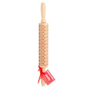 Bread and Butter Laser Etch Wooden Rolling Pin | Fairisle Design