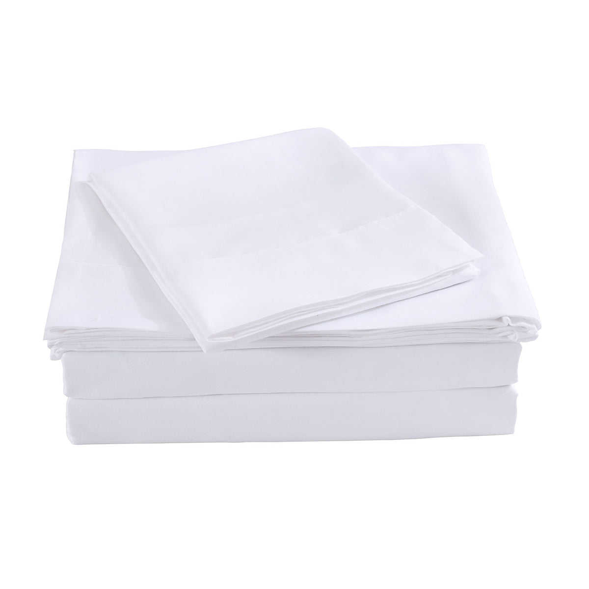 Bamboo Blended Sheet & Pillowcases Set | 1000TC Ultra Soft Bedding | King | White