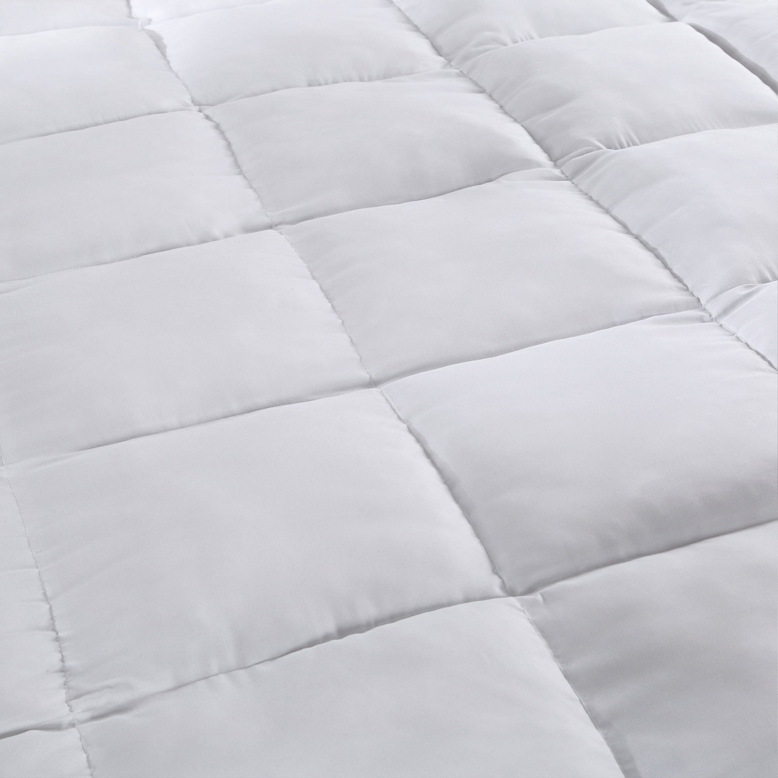 1000GSM Luxury Bamboo Fabric Gusset Mattress Pad Topper Cover | Queen | White