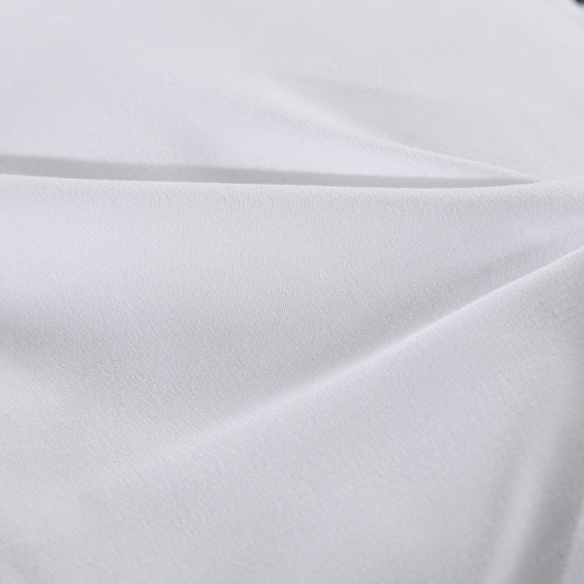 1000GSM Luxury Bamboo Fabric Gusset Mattress Pad Topper Cover | Queen | White