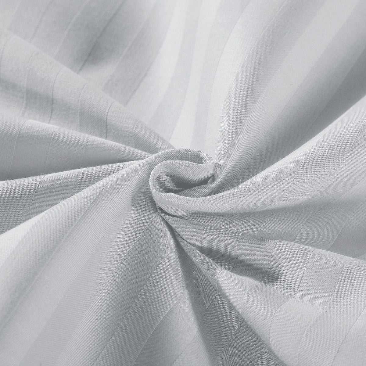 Kensington 1200 Thread Count 100% Egyptian Cotton Sheet Set | Stripe Hotel Grade | Queen | Silver