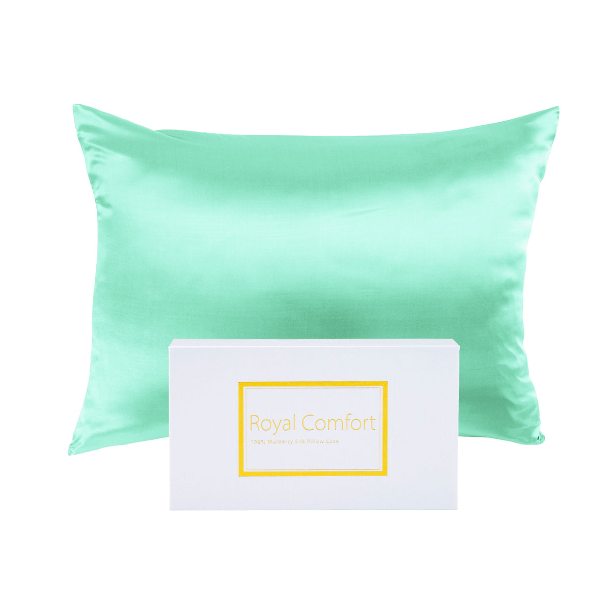 Mulberry Soft Silk Hypoallergenic Pillowcase Twin Pack | 51 x 76cm | Mint