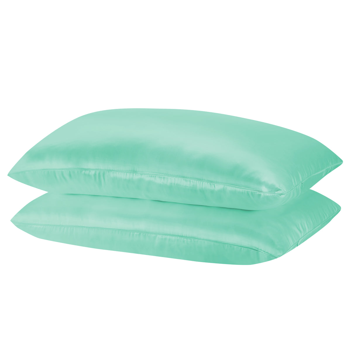 Mulberry Soft Silk Hypoallergenic Pillowcase Twin Pack | 51 x 76cm | Mint