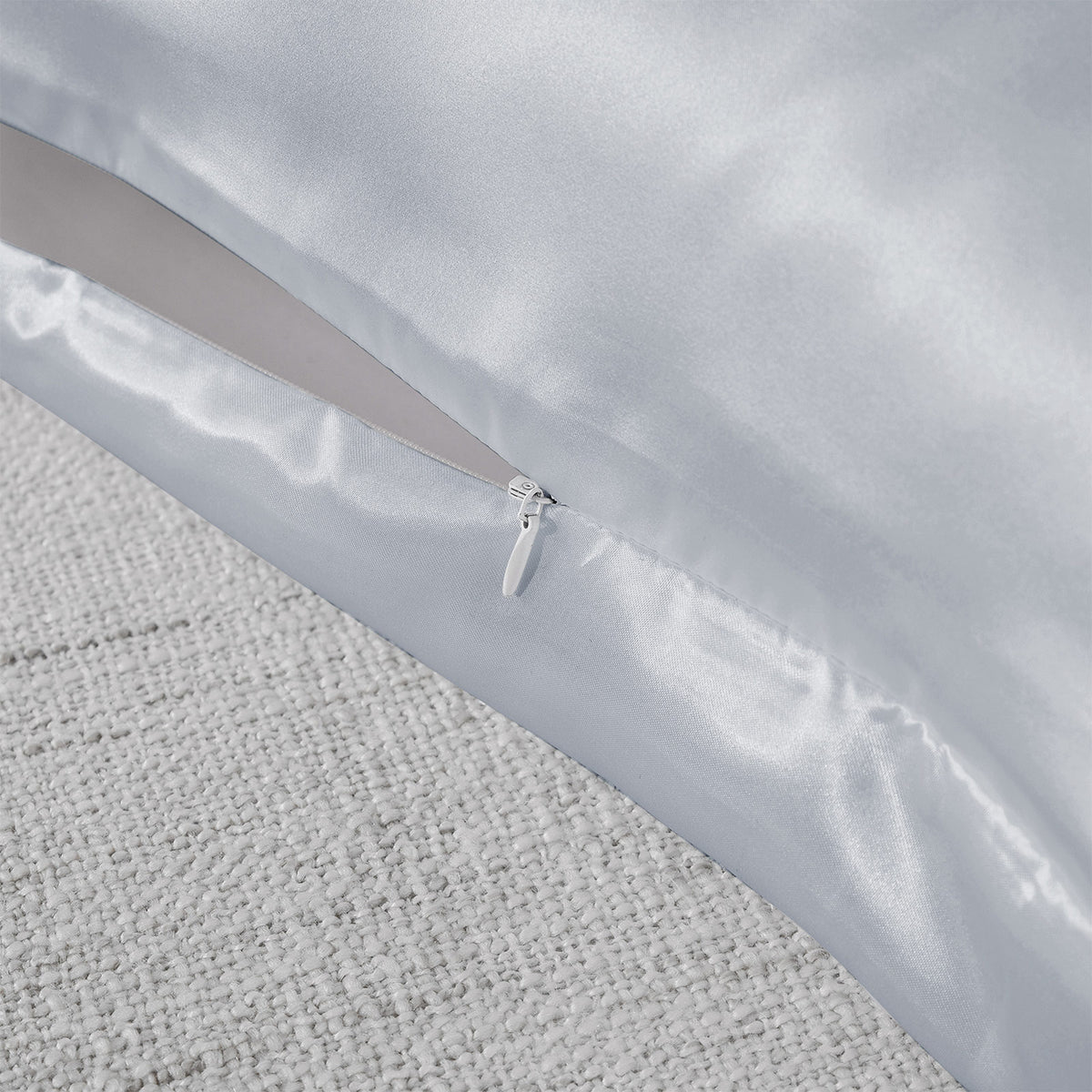 Pure Silk Pillow Case | 100% Mulberry Silk | Hypoallergenic | Silver