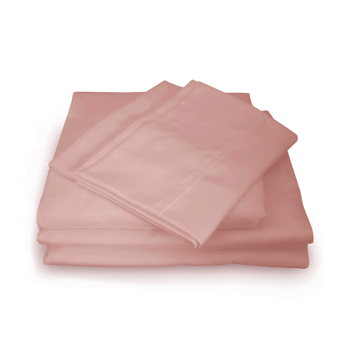 1000TC Hotel Grade Bamboo Cotton Sheets | Pillowcases Set | Ultrasoft | King | Blush