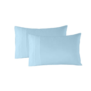 1200 Thread Count Sheet Set | 4 Piece Ultra Soft Satin Weave Finish | King | Sky Blue