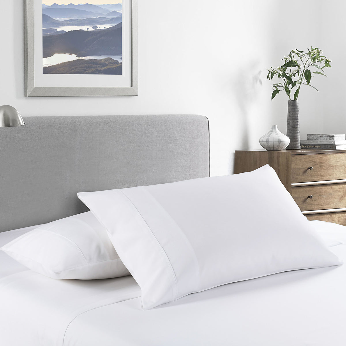 2000 Thread Count Bamboo Cooling Sheet Set | Ultra Soft Bedding | King | White
