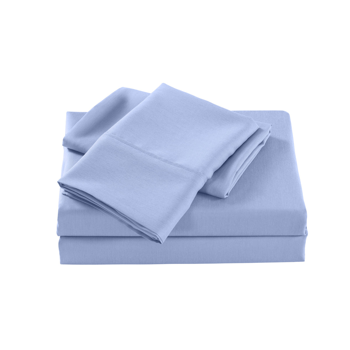 2000 Thread Count Bamboo Cooling Sheet Set | Ultra Soft Bedding | King | Light Blue
