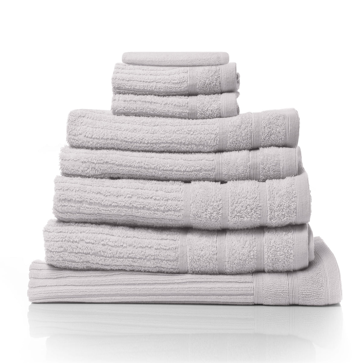 Eden Egyptian Cotton 600GSM 8 Piece Luxury Bath Towels Set | Holly