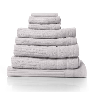 Eden Egyptian Cotton 600GSM 8 Piece Luxury Bath Towels Set | Holly