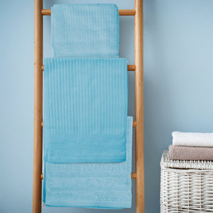 Eden Egyptian Cotton 600GSM 8-Piece Luxury Bath Towels Set | Aqua