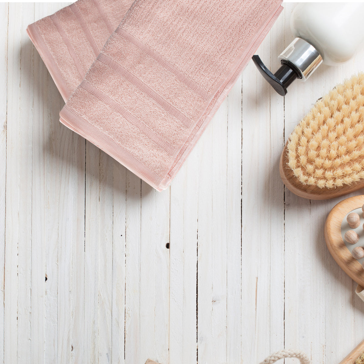 Eden Egyptian Cotton 600GSM 8-Piece Luxury Bath Towels Set | Blush