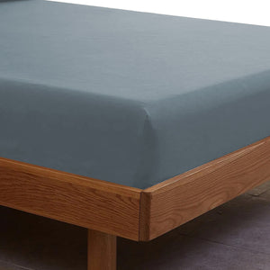 1500 Thread Count Cotton Rich Sheet Set | Ultra Soft Bedding | 3 Piece | Double | Indigo