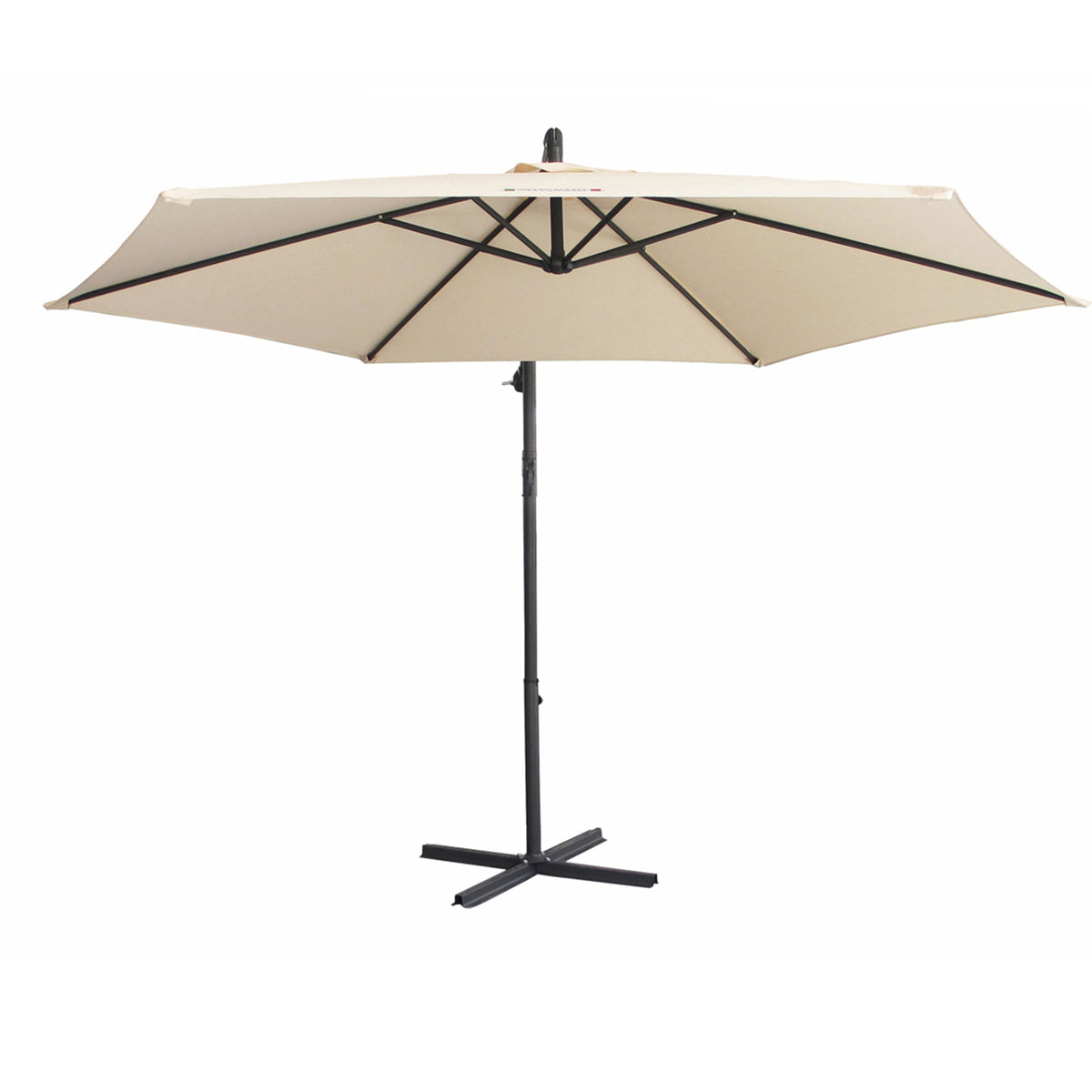 Milano 3M Outdoor Umbrella Cantilever with Protective Cover | Patio Garden Shade | Beige