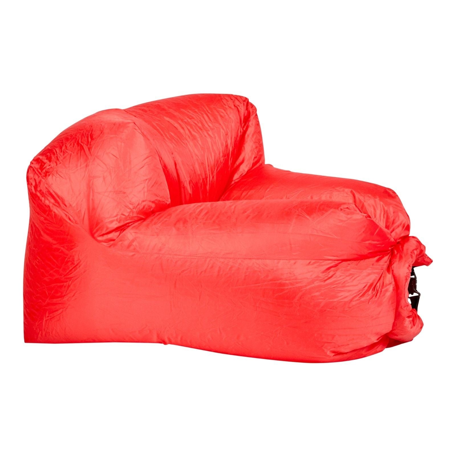 Milano Decor Inflatable Air Lounger | Beach Camping | Festival | Outdoor Lazy Lounge Chair | Red