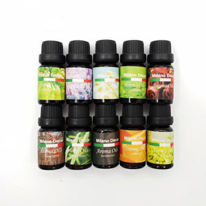 Ultrasonic USB Diffuser | 10 Aroma Oils | Humidifier | LED Light | 130ml | Light Wood