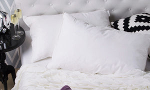 50% Duck Feather & 50% Duck Down Quilt 500GSM + Duck Pillows Twin Pack Combo | King | White