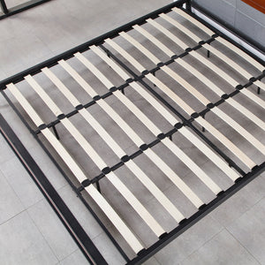 Azure Wood Bed Frame with Comforpedic Mattress Package Deal | Bedroom Set | Single Size | White & Brown